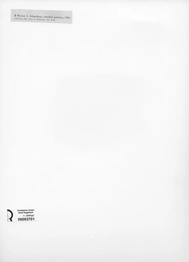 Anonimo , Schamberg, Morton L. - sec. XX - Composizione , retro