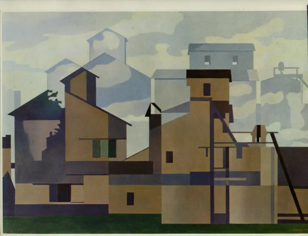 Anonimo , Sheeler, Charles - sec. XX - Armonie architettoniche , fronte