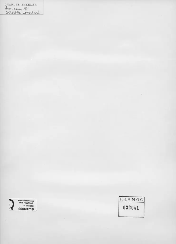 Anonimo , Sheeler, Charles - sec. XX - Americana , retro