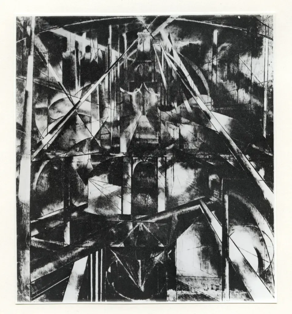 Anonimo , Stella, Joseph - sec. XX - Il ponte di Brooklyn , fronte