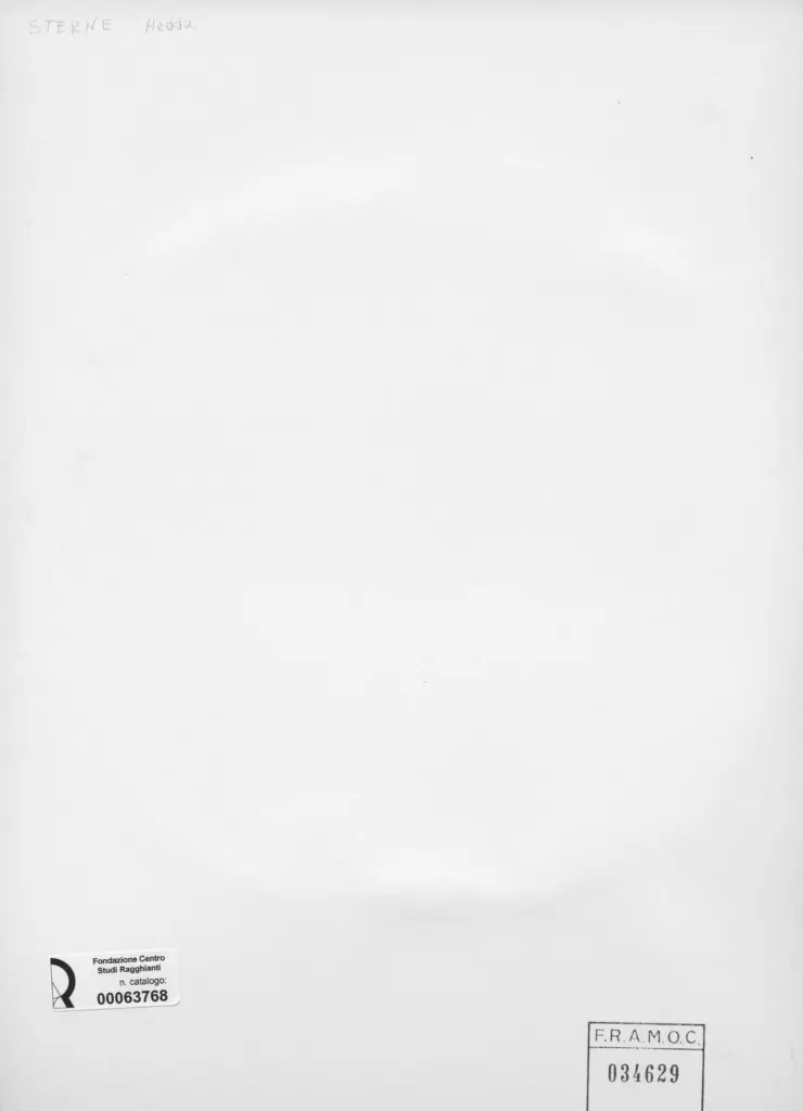 Anonimo , Sterne, Hedda - sec. XX - Composizione , retro