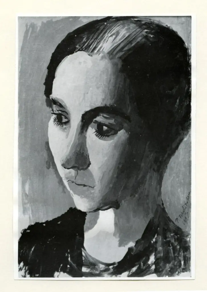 Anonimo , Tchelitchev, Pavel - sec. XX - Portrait de Femme , fronte