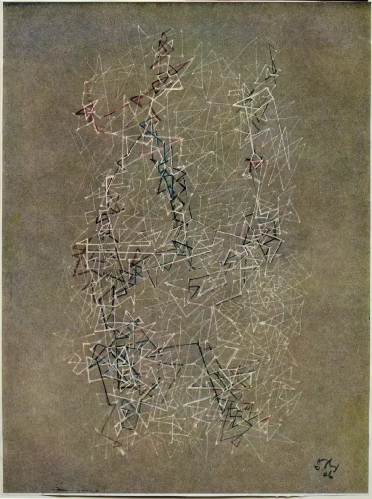 Anonimo , Tobey, Mark - sec. XX - Structures , fronte