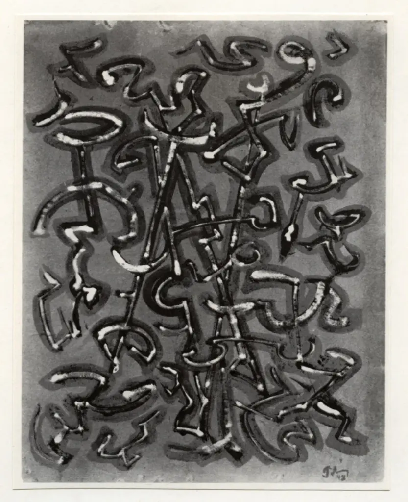 Anonimo , Tobey, Mark - sec. XX - Transito , fronte