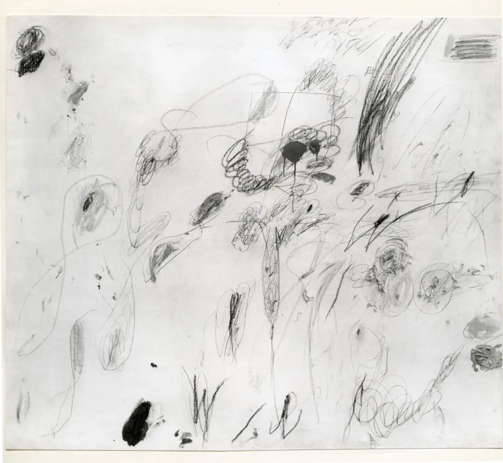 Anonimo , Twombly, Cy - sec. XX - Senza titolo , fronte