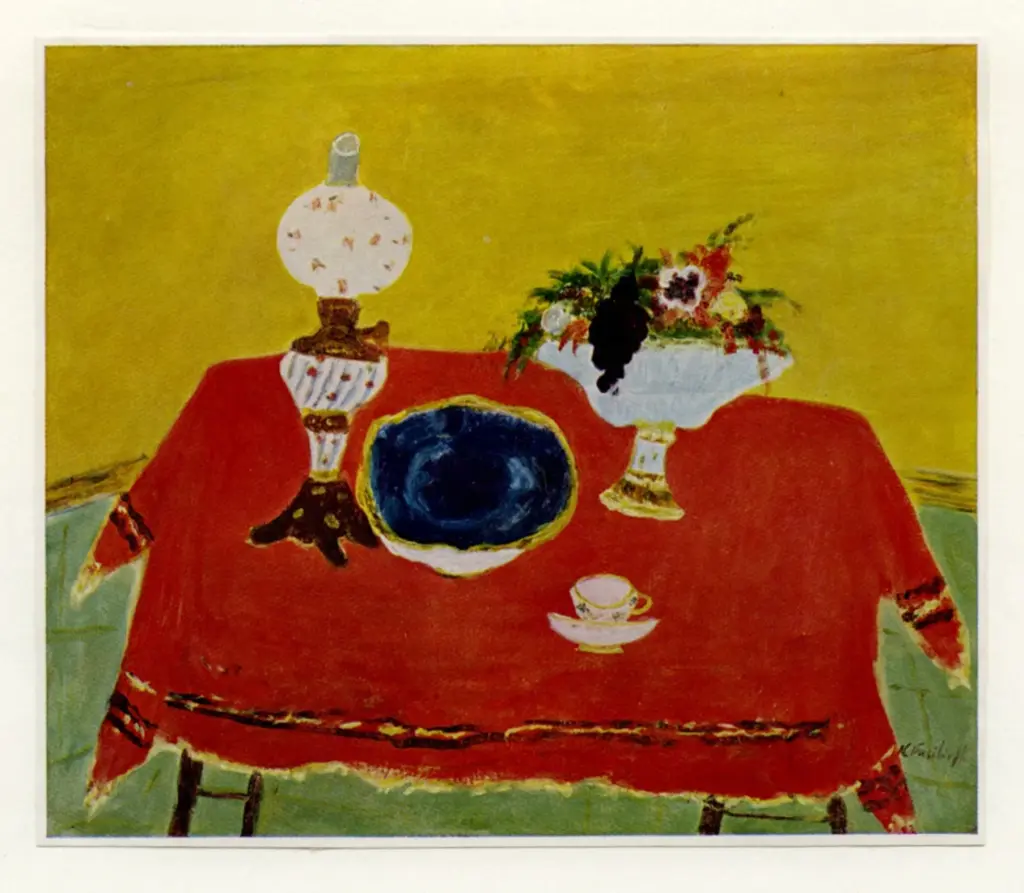 Vasilieff, Nicholas , Red tablecloth -