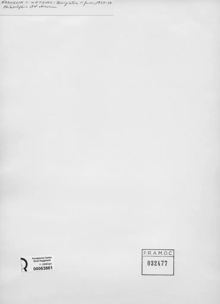 Anonimo , Watkins, Franklin C. - sec. XX - Mangiatore di fuoco , retro