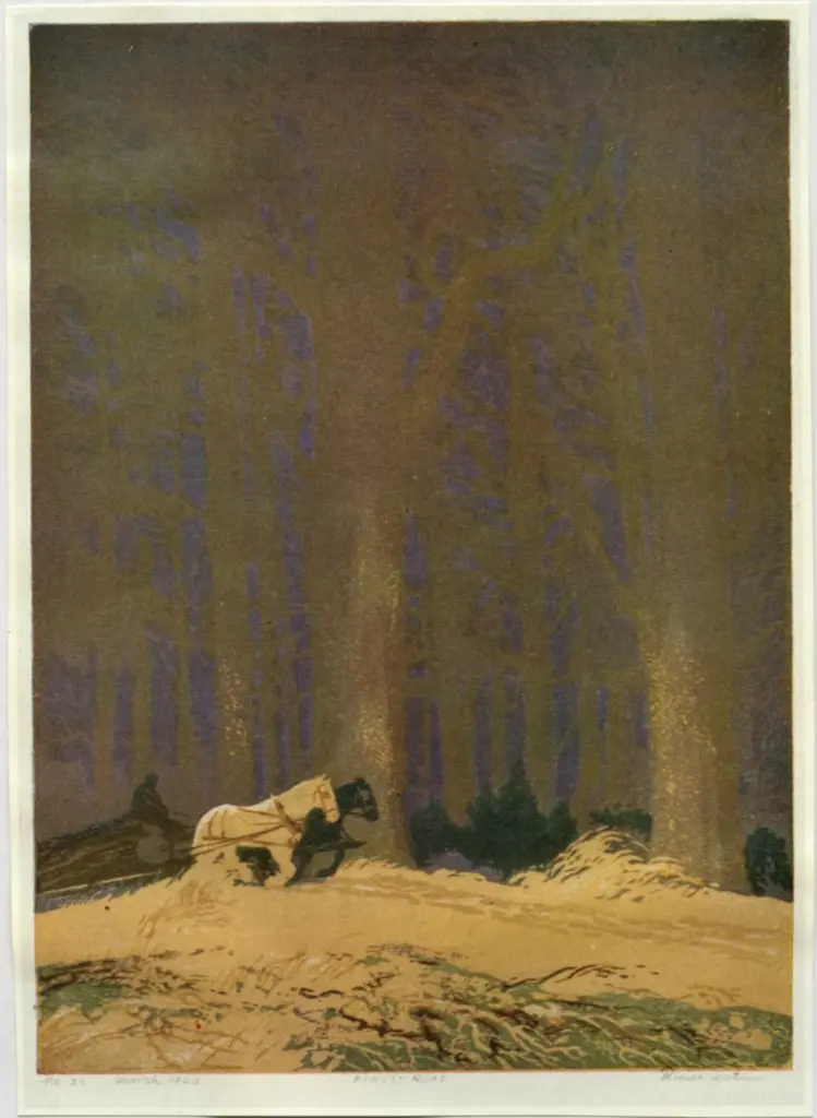 Anonimo , Watson, Ernest W. - sec. XX - Forest road , fronte