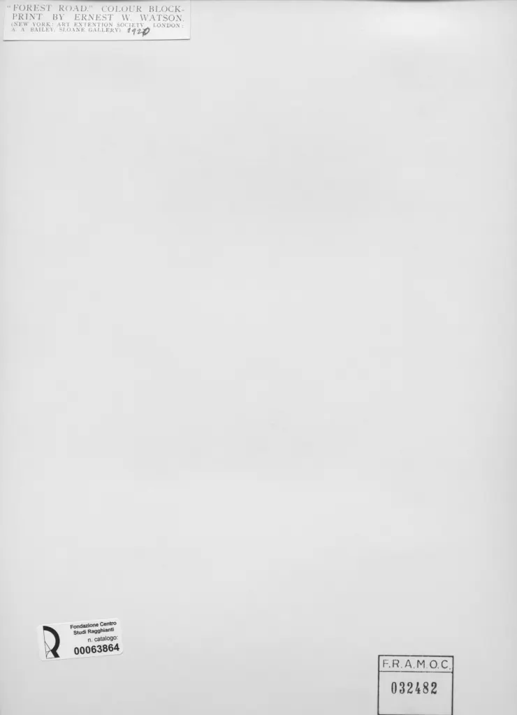 Anonimo , Watson, Ernest W. - sec. XX - Forest road , retro
