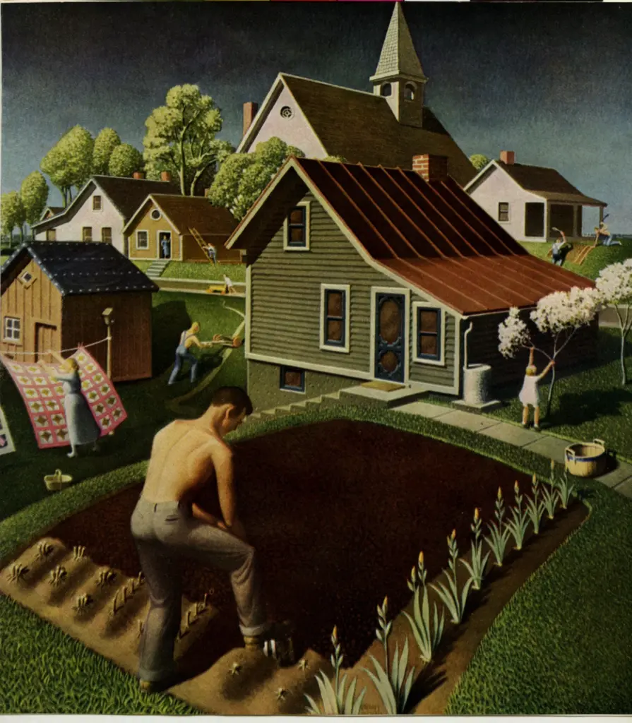 Wood, Grant , Spring in Town -