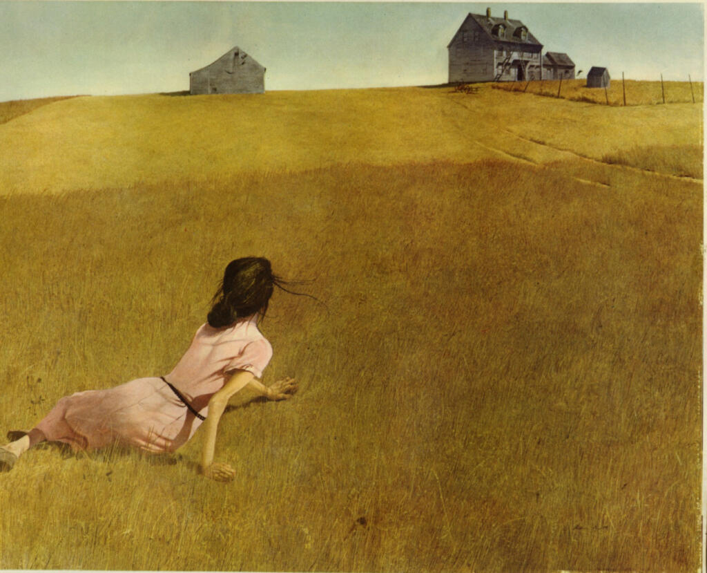 Anonimo , Wyeth, Andrew - sec. XX - Il mondo di Cristina , fronte