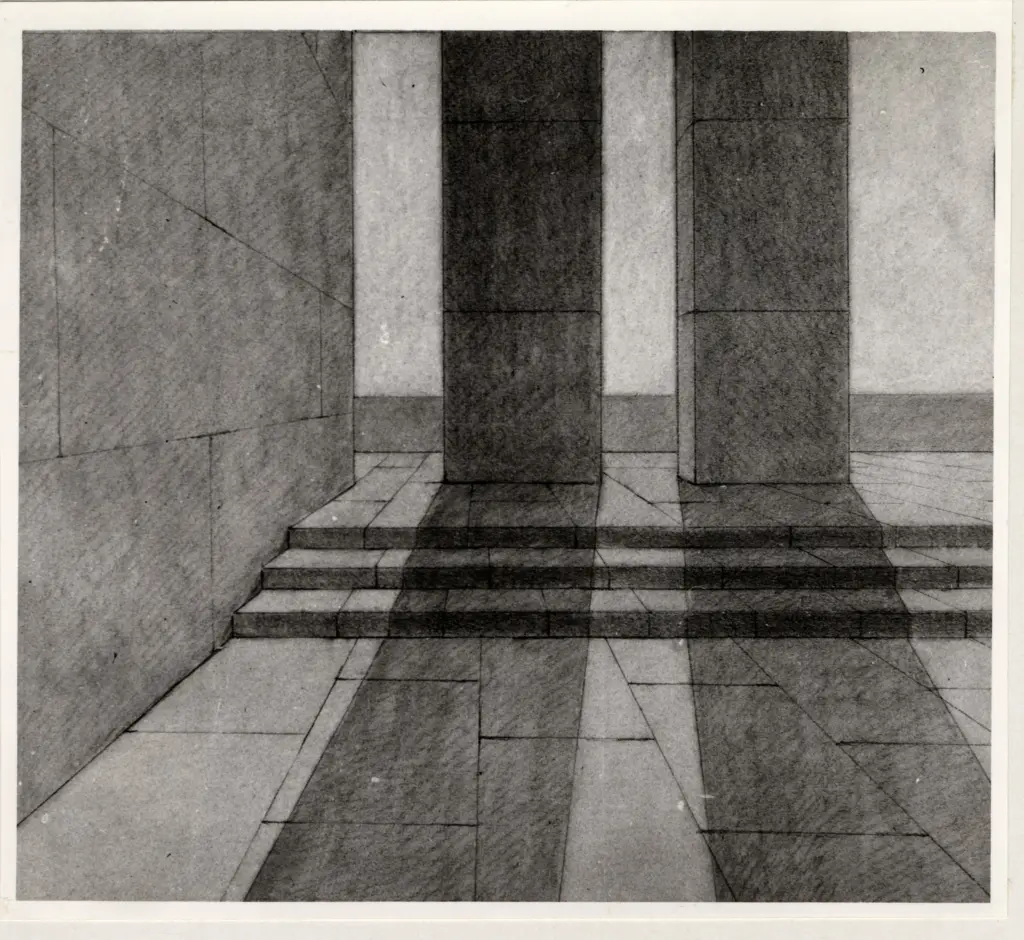 Appia, Adolphe , Spazio ritmico: i due pilastri -