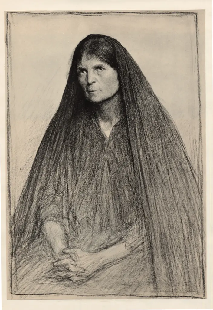 Anonimo , Burnard, Eug&egrave;ne - sec. XIX - Frauengestalt , fronte