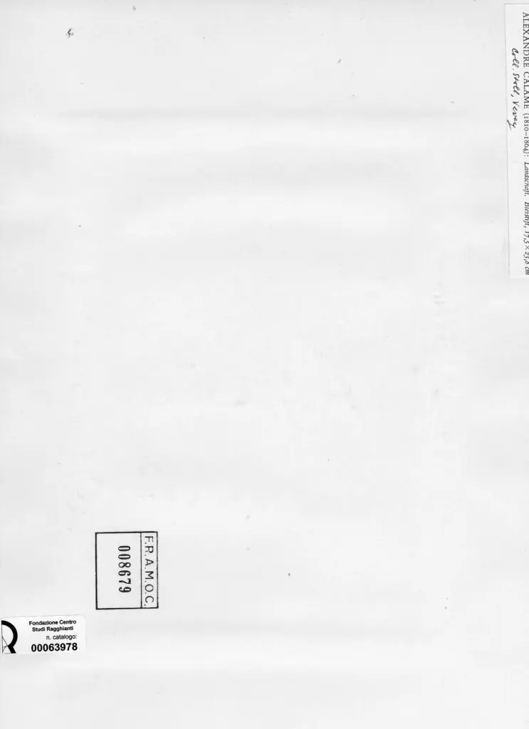 Anonimo , Calame, Alexandre - sec. XIX - Paesaggio , retro