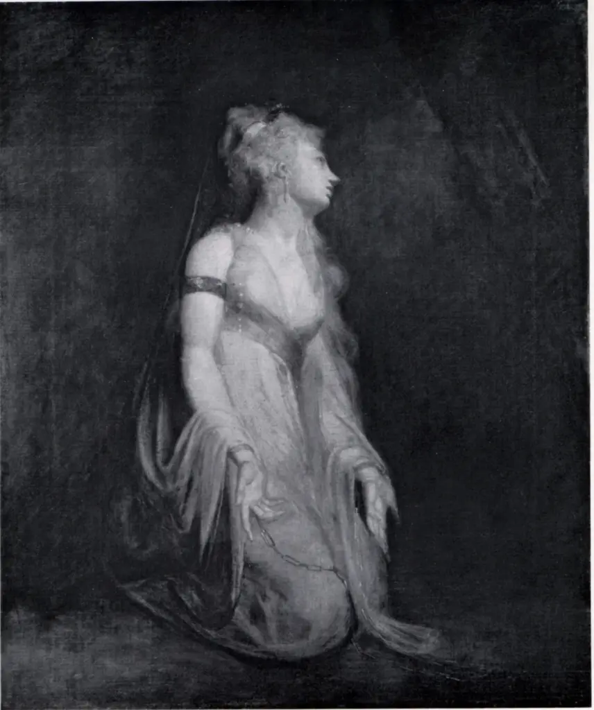 Anonimo , F&uuml;ssli, Johann Heinrich - sec. XVIII - The daughter of Caractatus at tribunale of Claudio at Rome , fronte