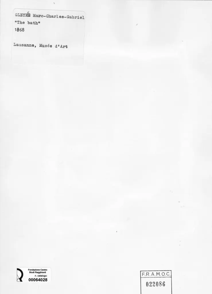Anonimo , Gleyre, Marc-Charles-Gabriel - sec. XIX - The Bath , retro