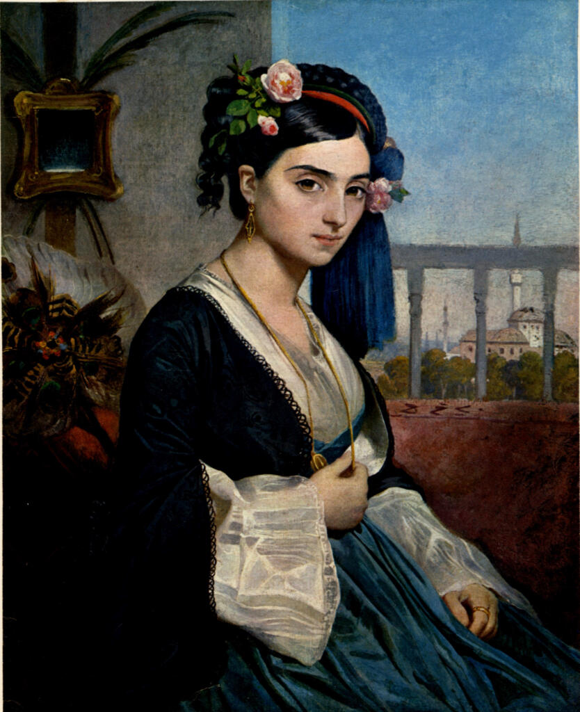 Anonimo , Gleyre, Marc-Charles-Gabriel - sec. XIX - Signora Orientale , fronte