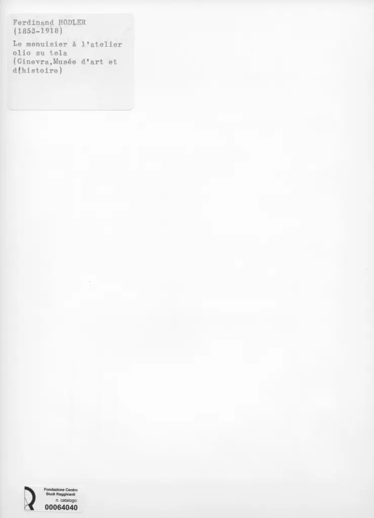 Anonimo , Hodler, Ferdinand , retro