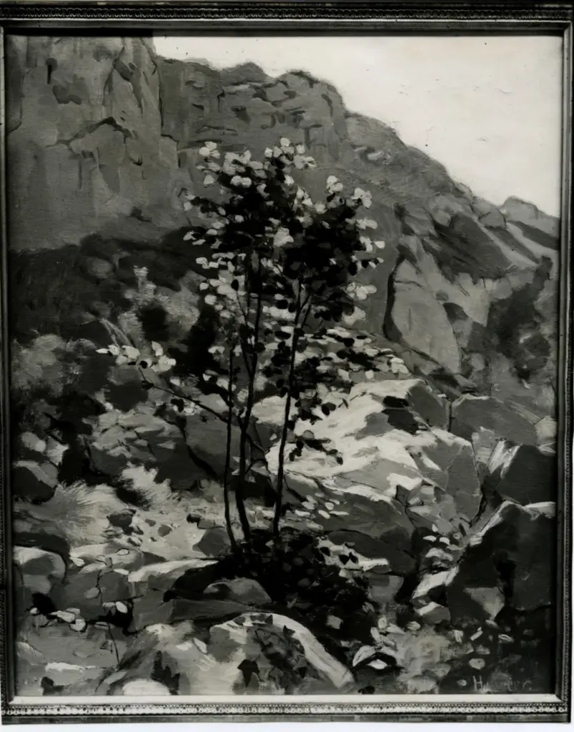 Hodler, Ferdinand , Paysage du Sal&egrave;ne