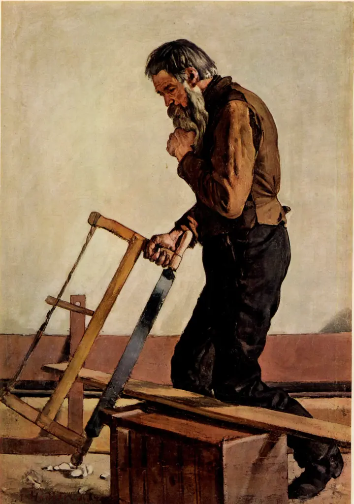Hodler, Ferdinand , Philosophierender Handwerker