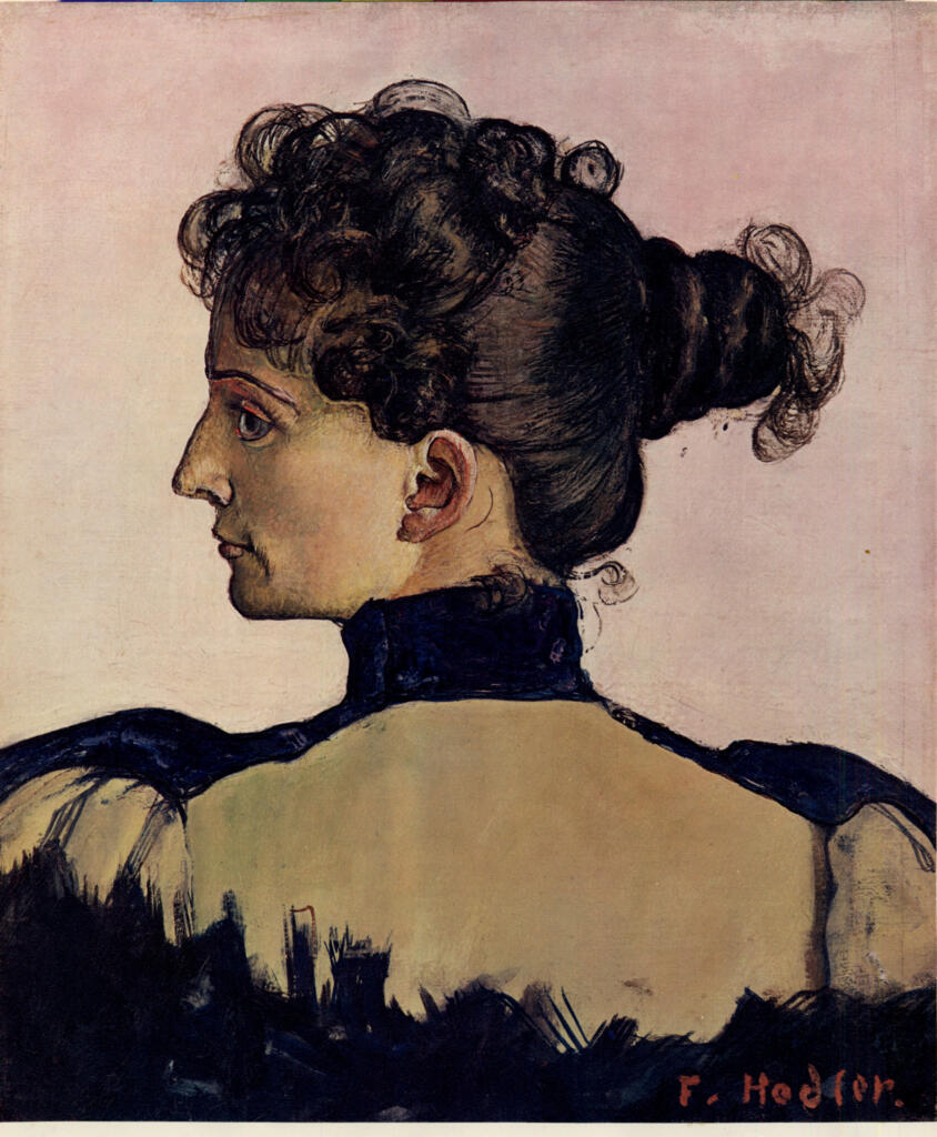Anonimo , Hodler, Ferdinand - sec. XIX - Bildnis der späteren Gattin des Künstlers , fronte