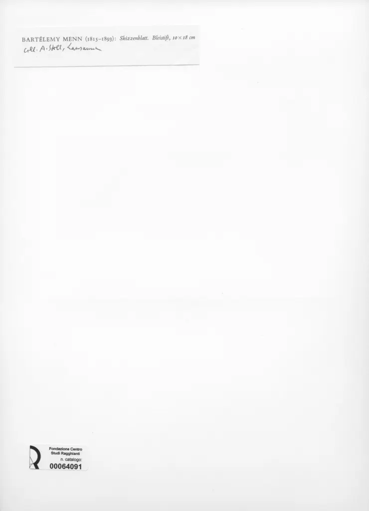 Anonimo , Menn, Barth&eacute;l&eacute;my - sec. XIX - Skizzenblatt , retro