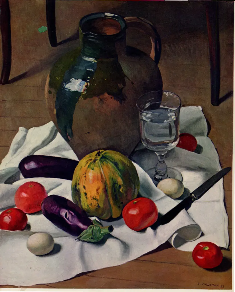 Vallotton, Felix , Stilleben mit Melone