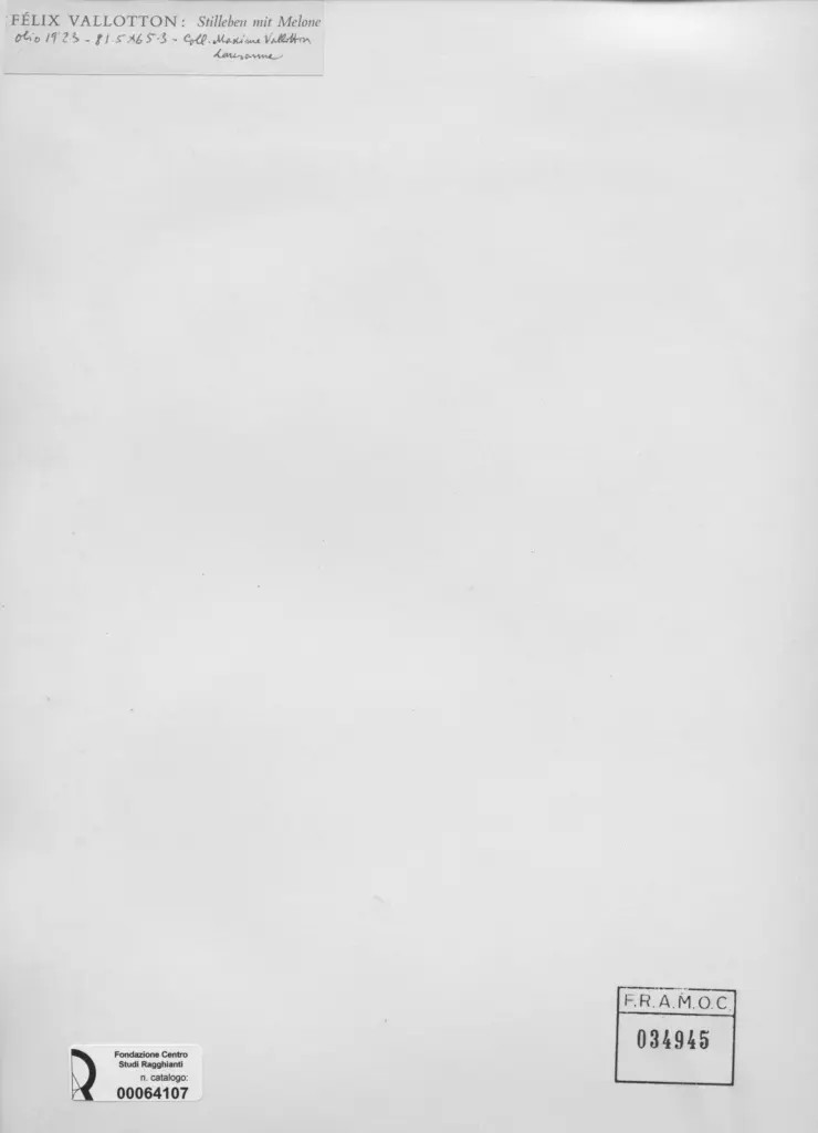 Anonimo , Vallotton, Felix - sec. XX - Stilleben mit Melone , retro