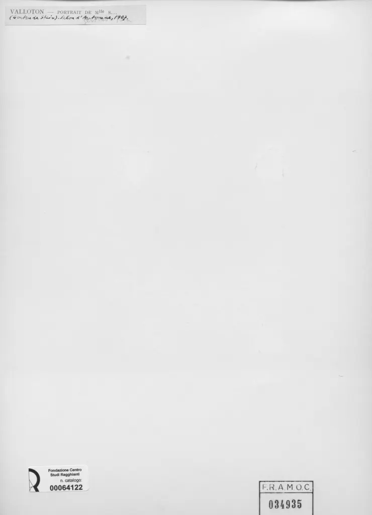 Anonimo , Vallotton, Felix - sec. XIX - Portrait de Gertrude Stein , retro