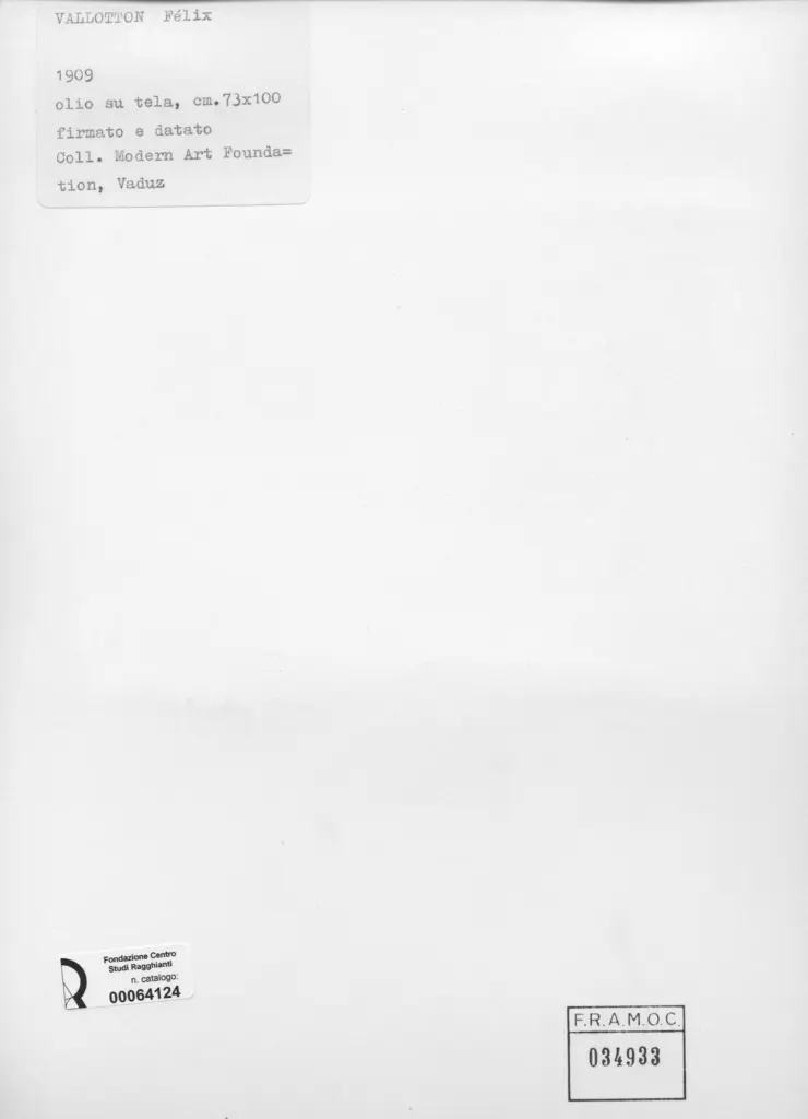 Anonimo , Vallotton, Felix - sec. XX - Nudo , retro