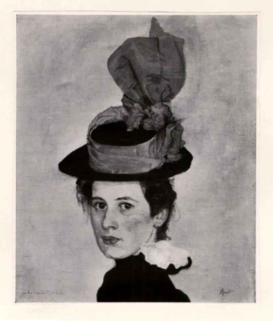 Anonimo , Amiet, Cuno - sec. XX - Bildnis A. L. , fronte