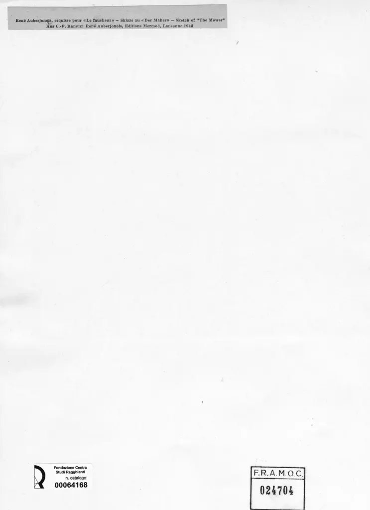 Anonimo , Auberjonois, René - sec. XX - Scena di vita in campagna , retro