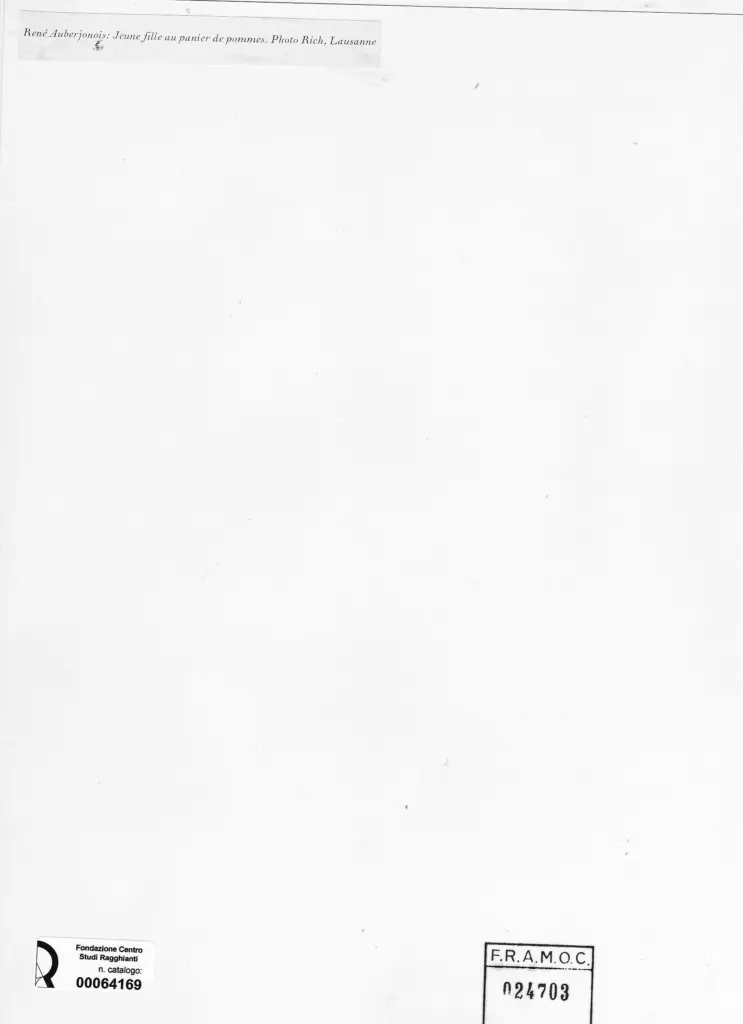 Foto Rich , Auberjonois, René - sec. XX - Jeune fille au panier de pommes , retro