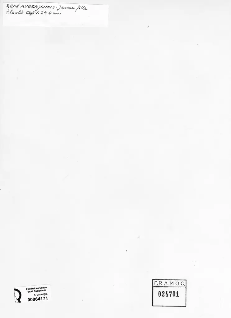 Anonimo , Auberjonois, René - sec. XX - Jeune fille , retro