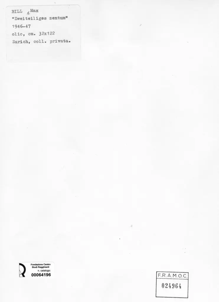 Anonimo , Bill, Max - sec. XX - Zweiteliges zentum , retro