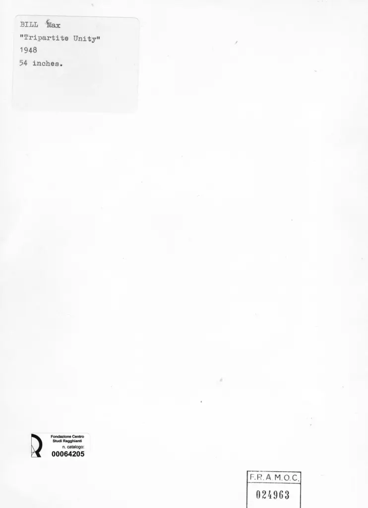 Anonimo , Bill, Max - sec. XX - Tripartite Unity , retro
