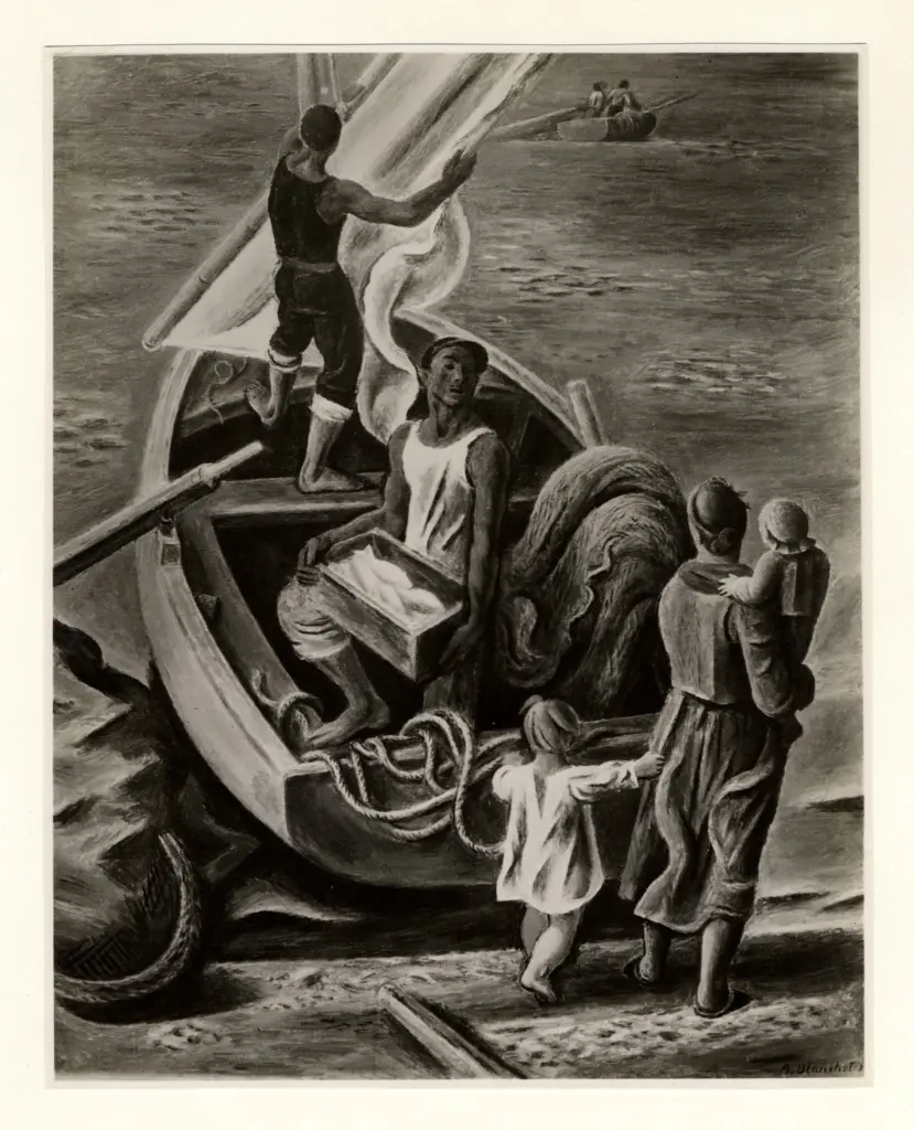 Blanchet, Alexandre , Lo sbarco