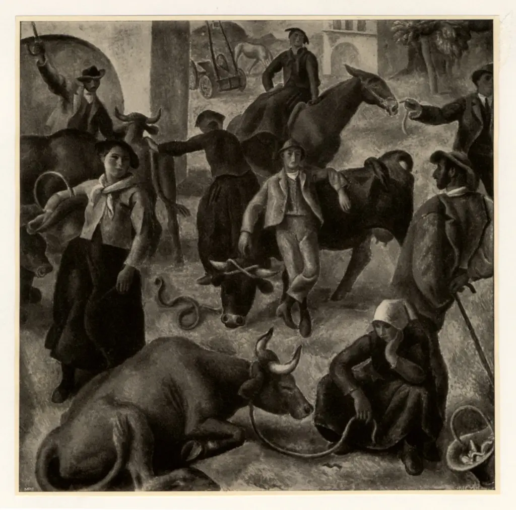 Blanchet, Alexandre , Viehmarkt