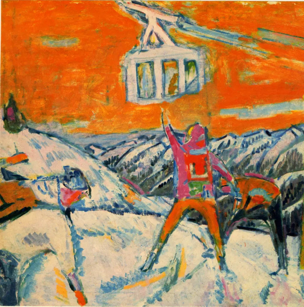 Anonimo , Garigiet, Alois - sec. XX - La teleferica , fronte