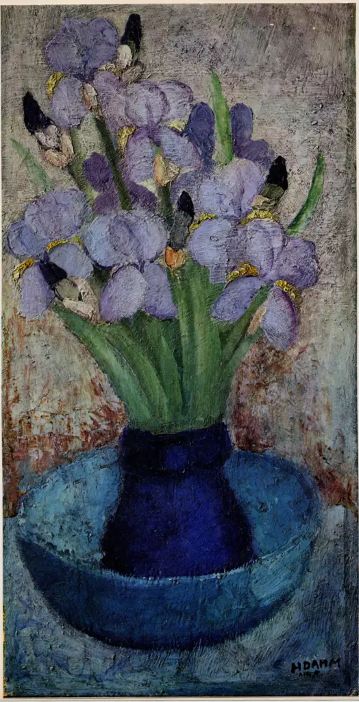 Sp&uuml;hler, Emil , Dahm, Helen - sec. XX - Blumenstilleben , fronte