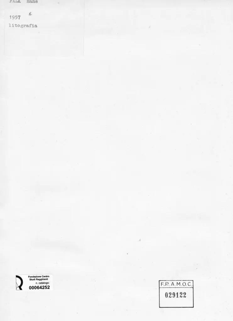 Anonimo , Falk, Hans - sec. XX - L'albero dei colori , retro