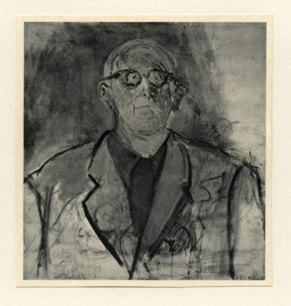 Anonimo , Geiser, Karl - sec. XX - Porträt des Bildhauers Karl Geiser , fronte