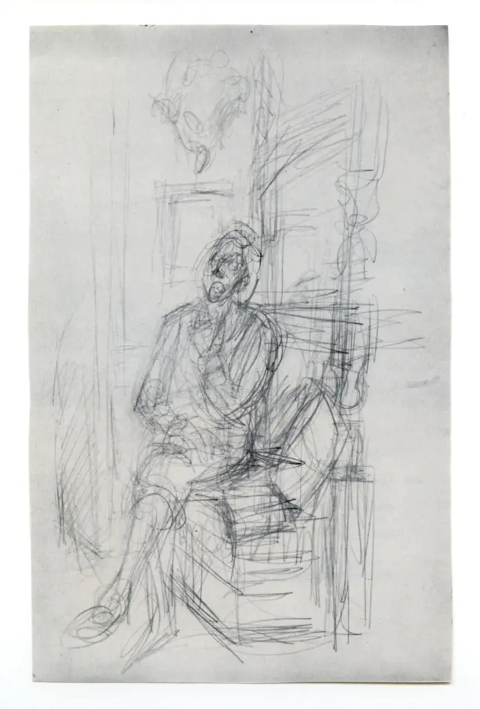 Anonimo , Giacometti, Alberto - sec. XX - La m&egrave;re de l'artiste , fronte