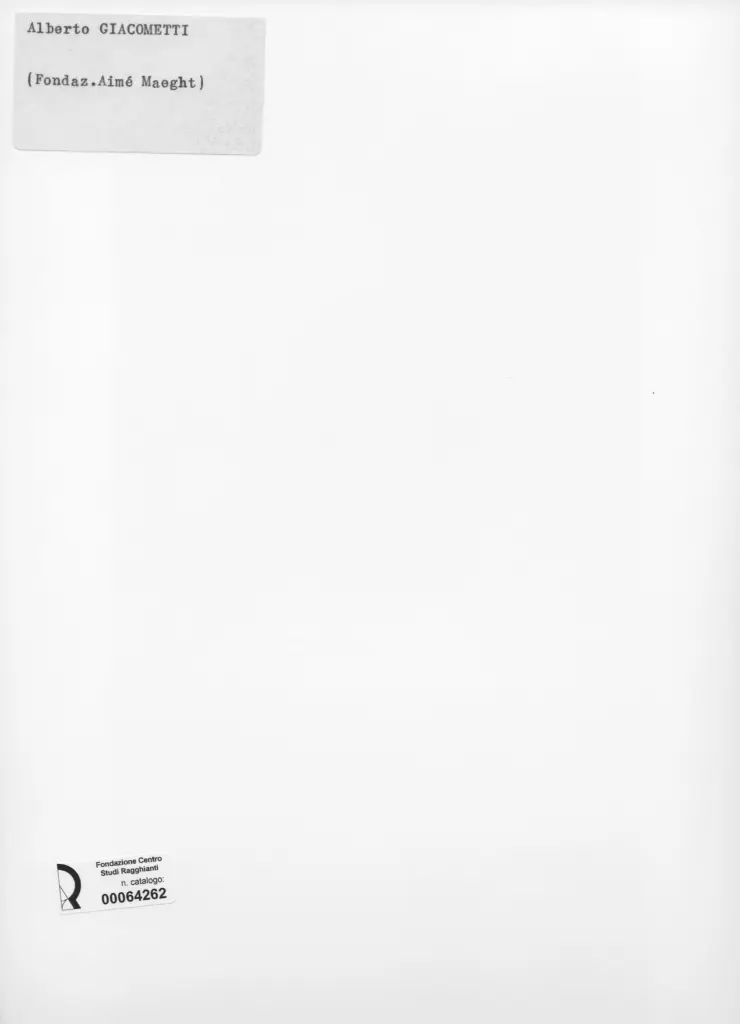 Anonimo , Giacometti, Alberto - sec. XX - Donna , retro