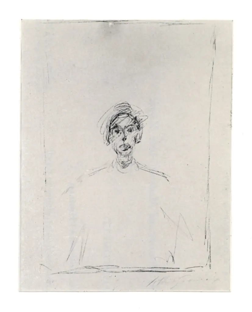 Anonimo , Giacometti, Alberto - sec. XX - Potrait , fronte