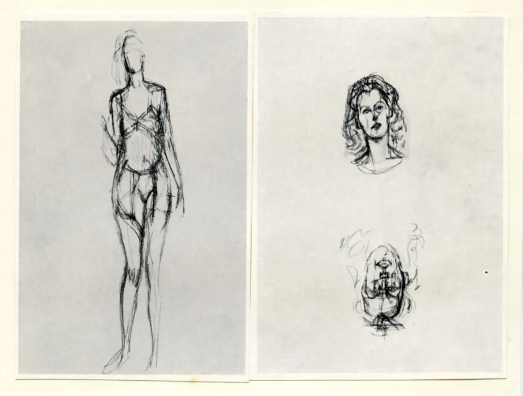 Anonimo , Giacometti, Alberto - sec. XX - Studio , fronte