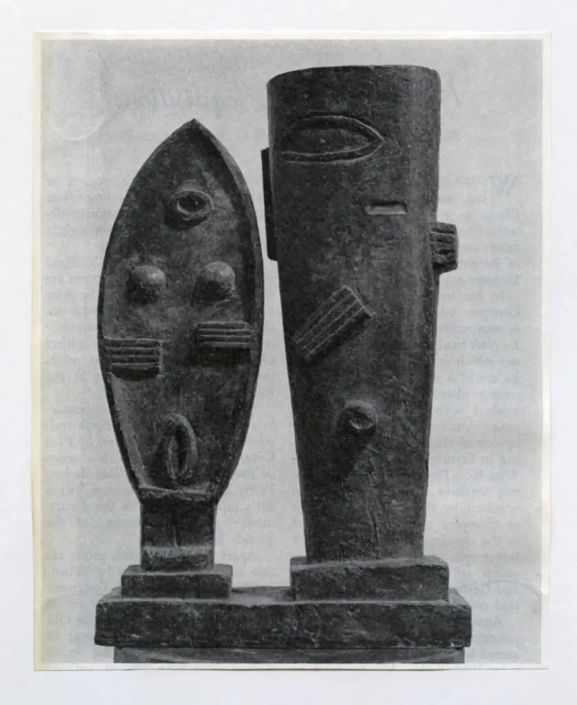 Anonimo , Giacometti, Alberto - sec. XX - Man and Woman , fronte