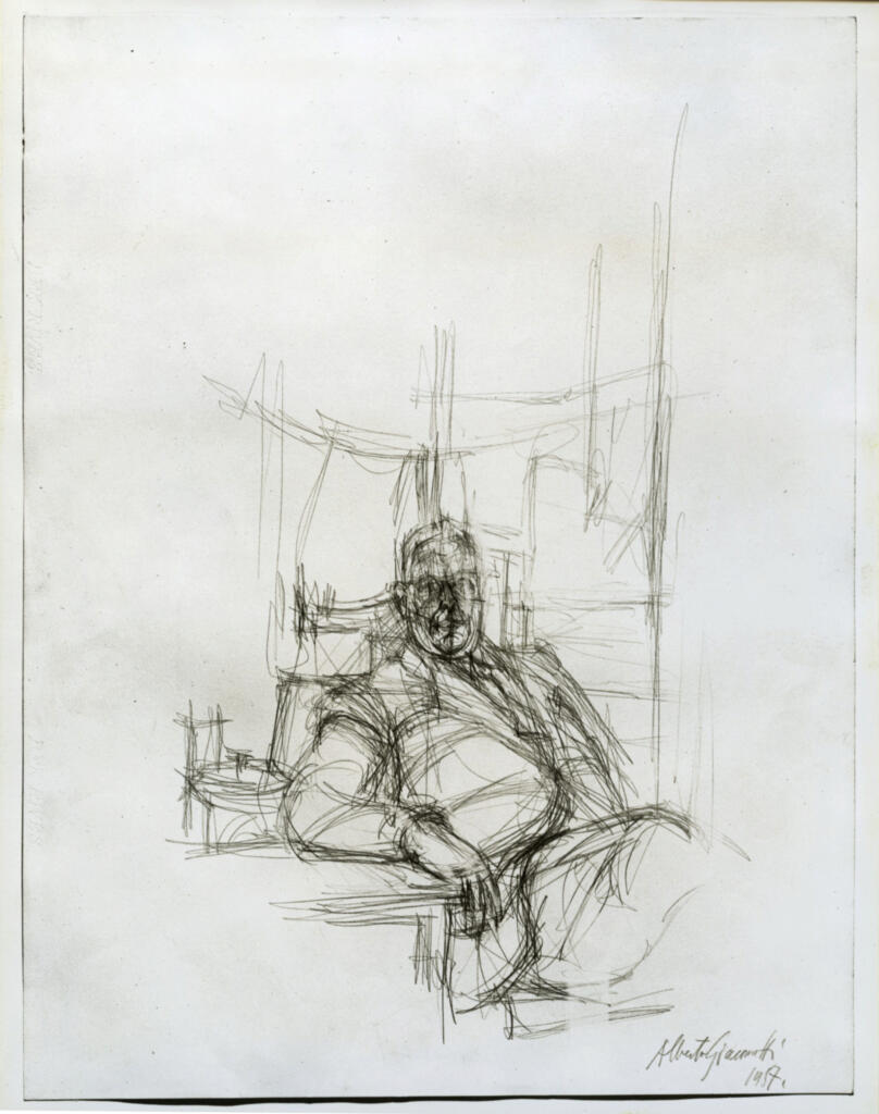 Anonimo , Giacometti, Alberto - sec. XX - Portrait , fronte