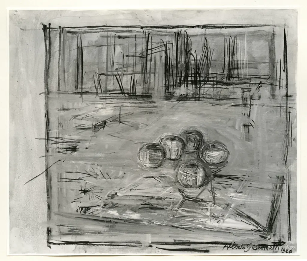 Giacomelli , Giacometti, Alberto - sec. XX - Natura morta con mele , fronte