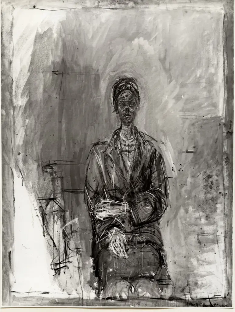 Giacomelli , Giacometti, Alberto - sec. XX - Donna seduta , fronte